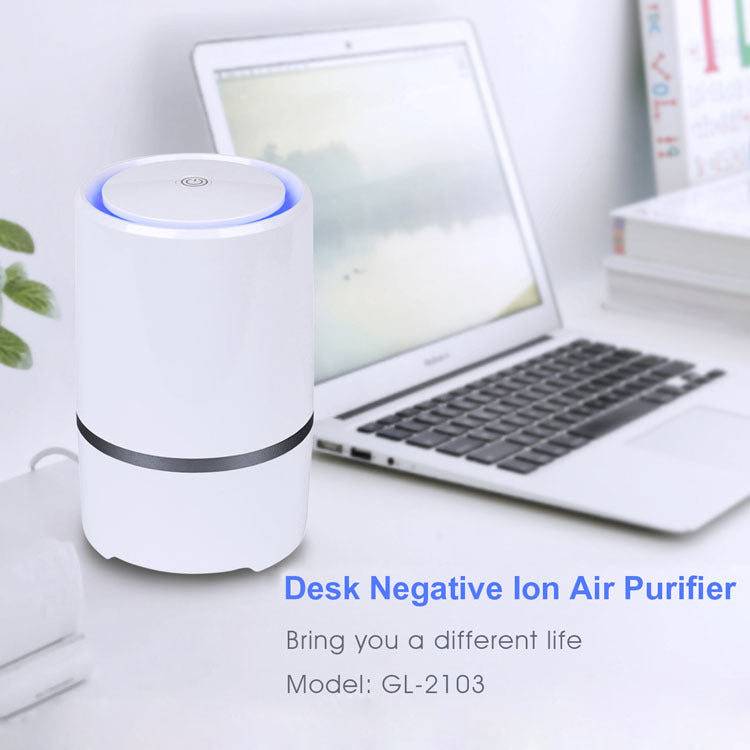 Cross-border air purifier USB desktop desktop air freshener small anion mobile lung treasure OEM wholesale