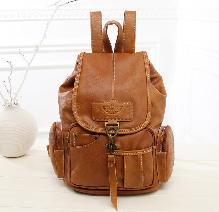 Retro Backpack Women 2020 New Women Bag Fashion Trend Hook Women's Backpack Student Schoolbag Factory Direct