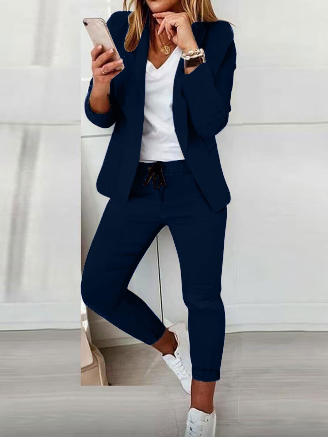 Ladies Fashion OL Suit Trousers Suit