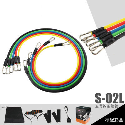 Yoga Exercise Fitness Rubber Tubes Band Stretch Training Home Gyms Workout Elastic Pull Rope