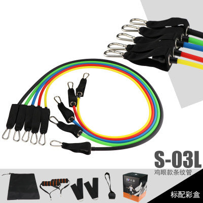 Yoga Exercise Fitness Rubber Tubes Band Stretch Training Home Gyms Workout Elastic Pull Rope