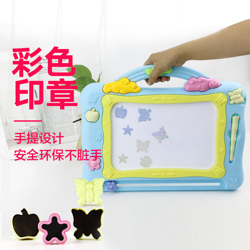 Children's drawing board color magnetic writing board infant puzzle small blackboard baby doodle toys 2-3-5 years old