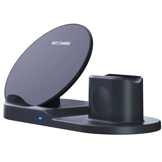 Three-in-one fast wireless charger is suitable for mobile phone watch headset wireless charging bracket fast charging bracket