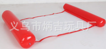 Amazon explosion models inflatable floating bed inflatable floating row foldable water deck chair water toy bed with net floating bed