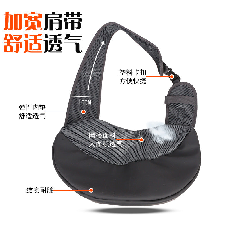 Pet Bag One Shoulder Diagonal Chest Dog Bag Breathable Outgoing Portable Pet Bag Pet Products Factory Direct