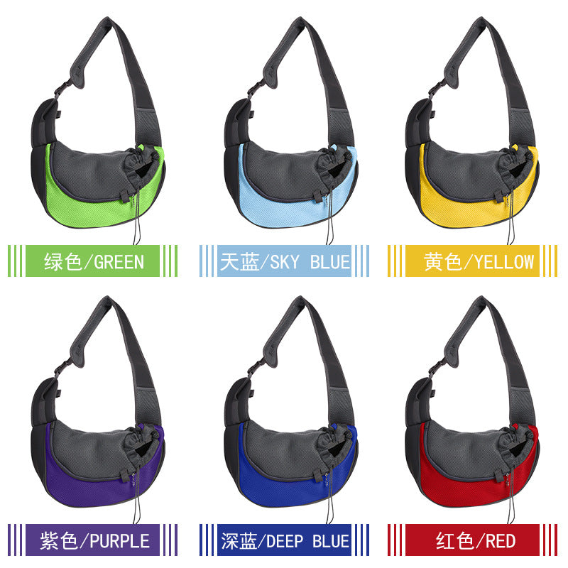 Pet Bag One Shoulder Diagonal Chest Dog Bag Breathable Outgoing Portable Pet Bag Pet Products Factory Direct