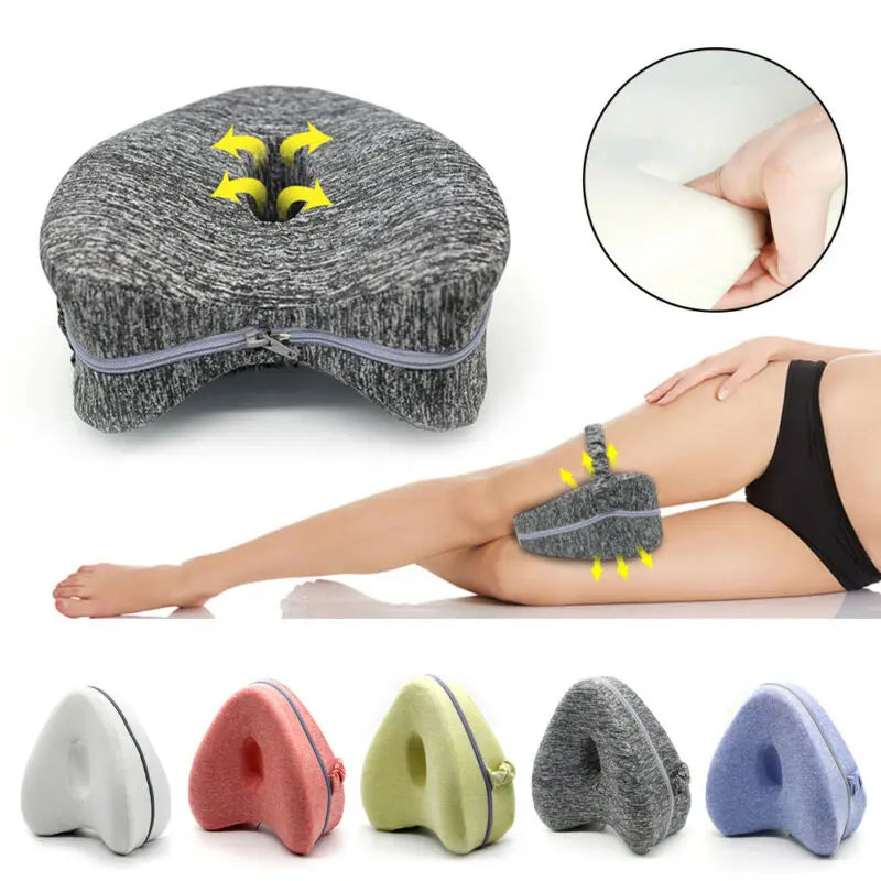 Newest Heart-Shaped Foam Memory Pillow  Memory Foam Leg Pillow Orthopaedic Pillow Back Hips Knee Support Relief Back Hips Wedge