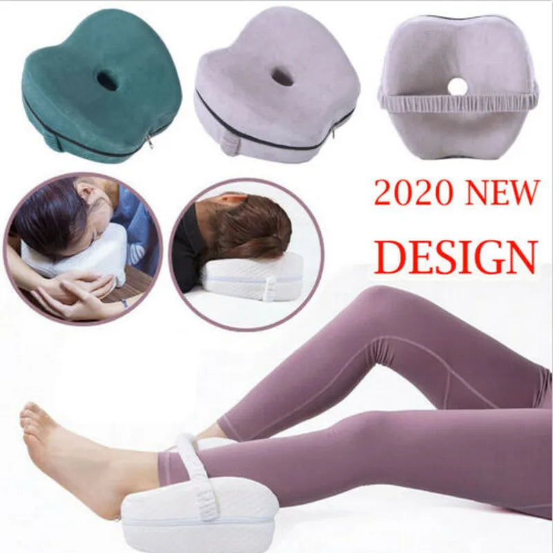 Newest Heart-Shaped Foam Memory Pillow  Memory Foam Leg Pillow Orthopaedic Pillow Back Hips Knee Support Relief Back Hips Wedge